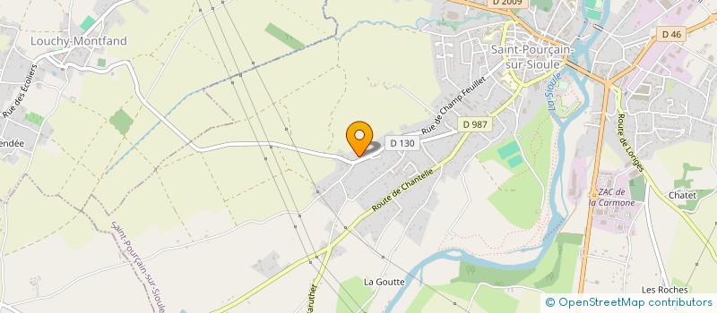 localisation de l'entreprise MONSIEUR ETIENNE MARANDON  SAINT-POURCAIN-SUR-SIOULE