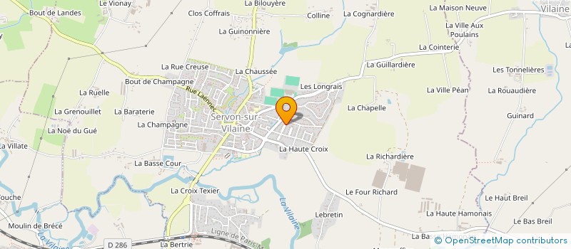 localisation de l'entreprise MONSIEUR ETIENNE MARIE-CYR LOEMBE  SERVON-SUR-VILAINE