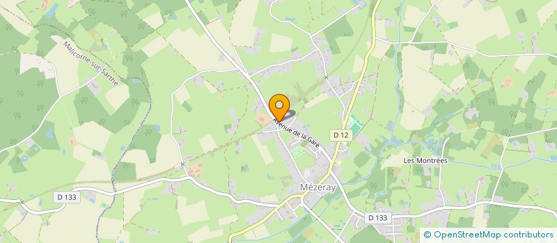 localisation de l'entreprise MONSIEUR ETIENNE MARTIN  MEZERAY