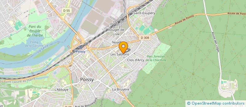 localisation de l'entreprise MONSIEUR ETIENNE MARTIN à POISSY