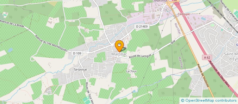 localisation de l'entreprise MONSIEUR ETIENNE MARVIER  MARTILLAC