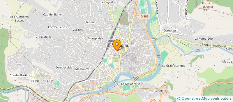 localisation de l'entreprise MONSIEUR ETIENNE MAZERET à MILLAU