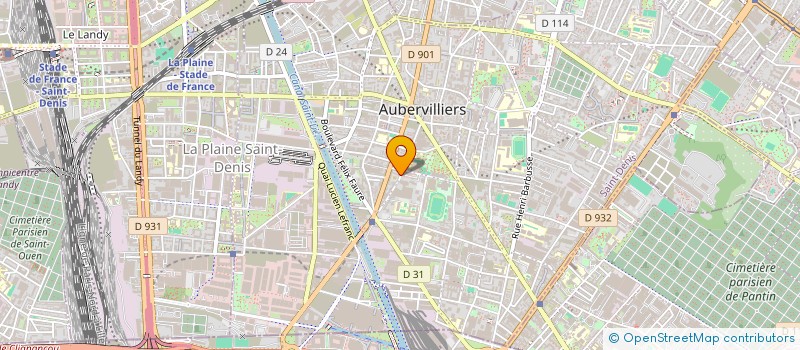 localisation de l'entreprise MONSIEUR ETIENNE MICHEL  AUBERVILLIERS