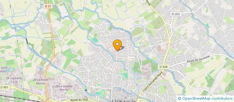 localisation de l'entreprise MONSIEUR ETIENNE MOLINA  L'ISLE-SUR-LA-SORGUE