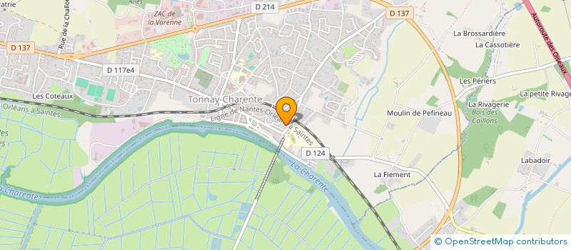 localisation de l'entreprise MONSIEUR ETIENNE MOREAU  TONNAY-CHARENTE