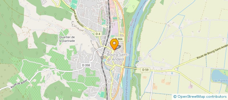 localisation de l'entreprise MONSIEUR ETIENNE MORGAN DE RIVERY  BOURG-SAINT-ANDEOL