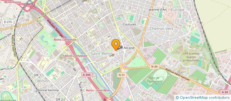 localisation de l'entreprise MONSIEUR ETIENNE MORIN  REIMS