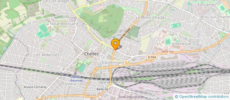 localisation de l'entreprise MONSIEUR ETIENNE MULLER  CHELLES