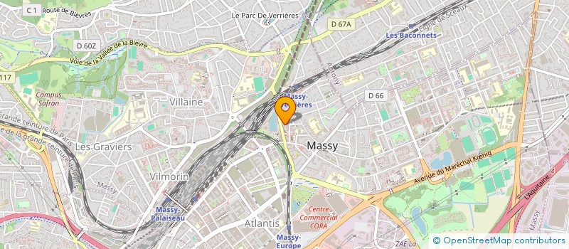 localisation de l'entreprise MONSIEUR ETIENNE ORIEUX  MASSY