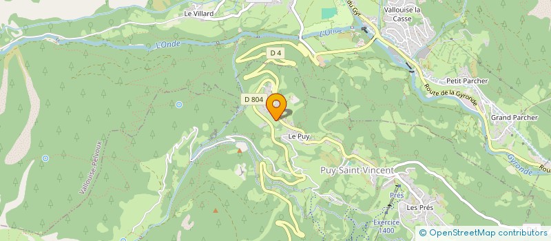 localisation de l'entreprise MONSIEUR ETIENNE PAIREAU  VALLOUISE-PELVOUX