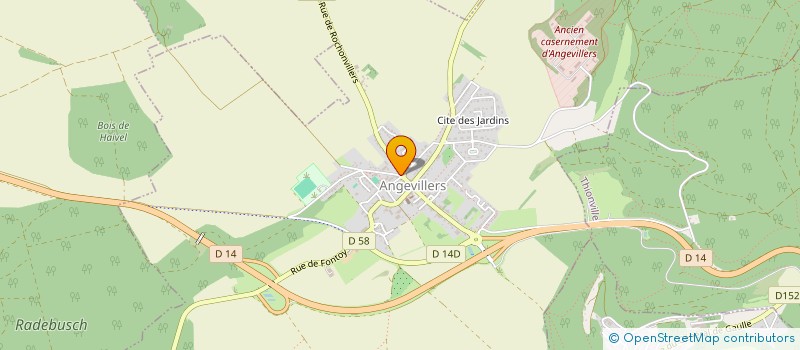 localisation de l'entreprise MONSIEUR ETIENNE PALCZYNSKI  ANGEVILLERS