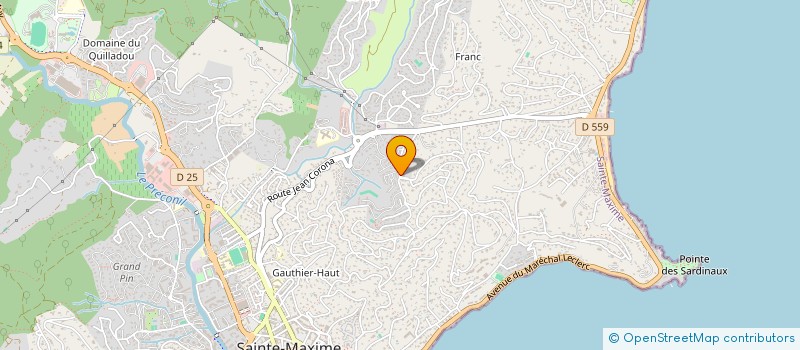 localisation de l'entreprise MONSIEUR ETIENNE PARMENT à SAINTE-MAXIME