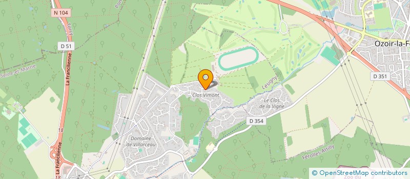 localisation de l'entreprise MONSIEUR ETIENNE PECHINOT  LESIGNY