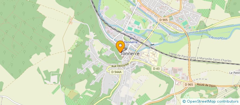 localisation de l'entreprise MONSIEUR ETIENNE PELISSIER  TONNERRE