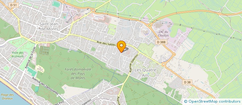 localisation de l'entreprise MONSIEUR ETIENNE PELLOQUIN  SAINT-JEAN-DE-MONTS