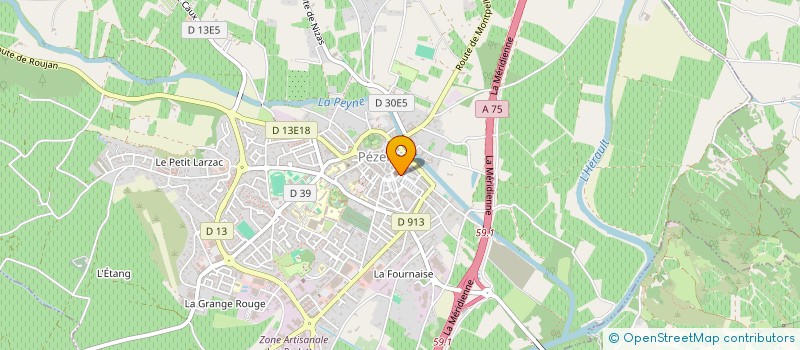 localisation de l'entreprise MONSIEUR ETIENNE PETTINOTTI à PEZENAS