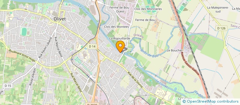 localisation de l'entreprise MONSIEUR ETIENNE POISSON à OLIVET