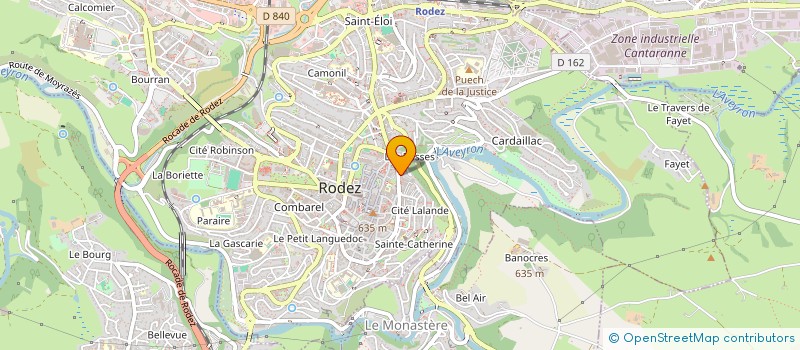 localisation de l'entreprise MONSIEUR ETIENNE POULHES  RODEZ