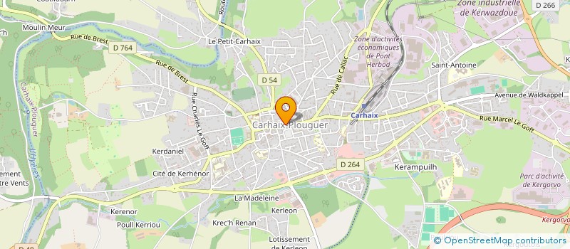 localisation de l'entreprise MONSIEUR ETIENNE POULICHET à CARHAIX-PLOUGUER