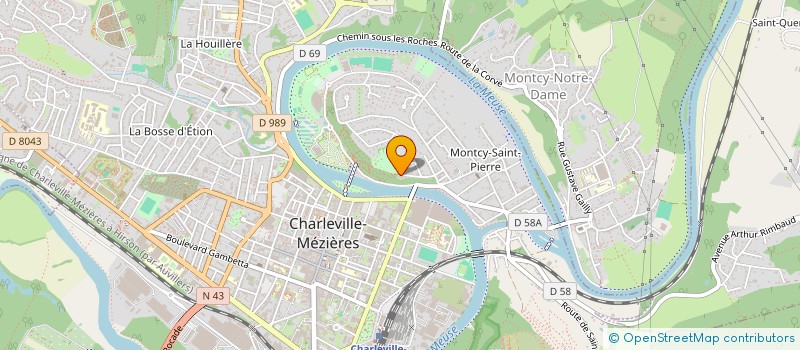 localisation de l'entreprise MONSIEUR ETIENNE POUSSEUR à CHARLEVILLE-MEZIERES