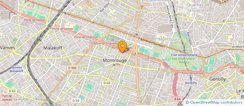 localisation de l'entreprise MONSIEUR ETIENNE POZZO  MONTROUGE