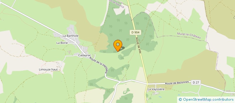 localisation de l'entreprise MONSIEUR ETIENNE PRADIE  SALLES-LA-SOURCE