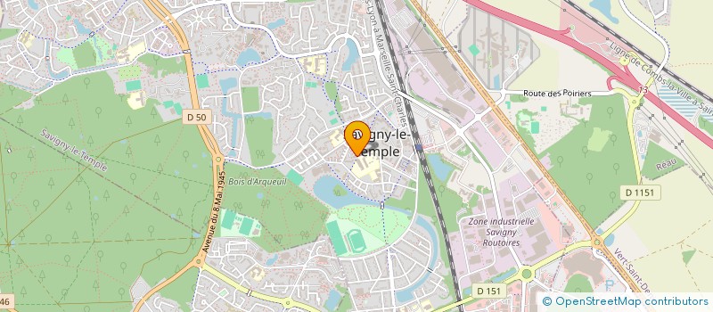 localisation de l'entreprise MONSIEUR ETIENNE PREUD HOMME  SAVIGNY-LE-TEMPLE