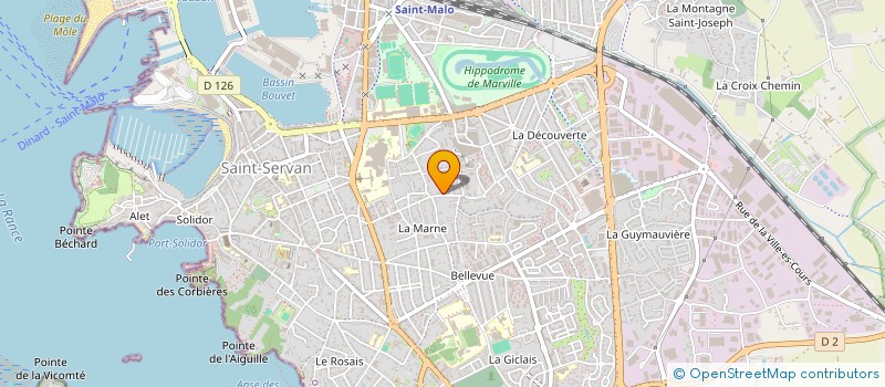 localisation de l'entreprise MONSIEUR ETIENNE PREVOST  SAINT-MALO