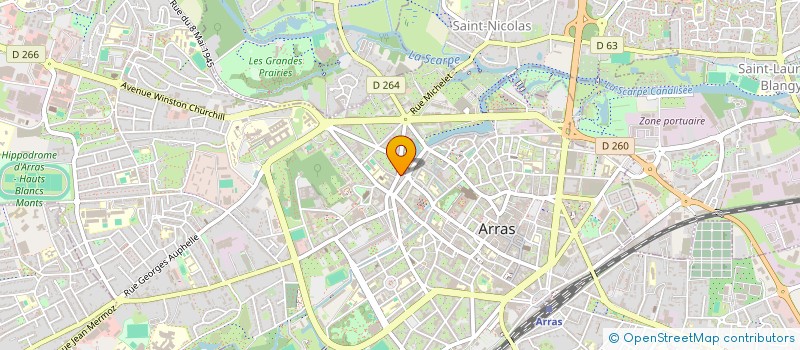 localisation de l'entreprise MONSIEUR ETIENNE PRUD'HOMME à ARRAS