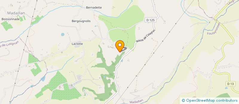 localisation de l'entreprise MONSIEUR ETIENNE QUARANTA  MADAILLAN