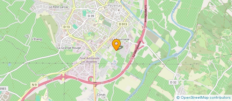 localisation de l'entreprise MONSIEUR ETIENNE RAMOND  PEZENAS