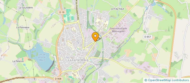 localisation de l'entreprise MONSIEUR ETIENNE RAPEAUD à LA FERTE MACE