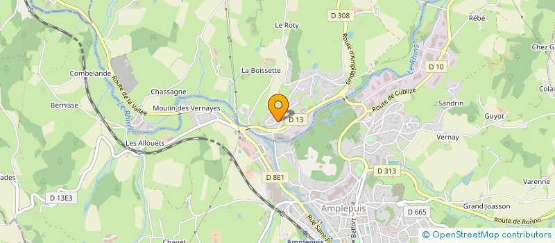 localisation de l'entreprise MONSIEUR ETIENNE RASPAIL  SAINT-JEAN-LA-BUSSIERE