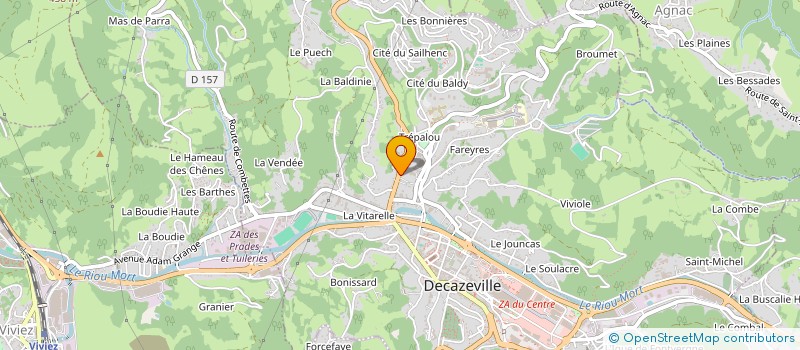 localisation de l'entreprise MONSIEUR ETIENNE RAT  DECAZEVILLE