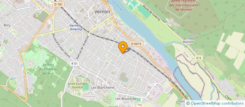 localisation de l'entreprise MONSIEUR ETIENNE REVELIN  VERNON