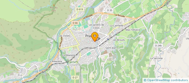 localisation de l'entreprise MONSIEUR ETIENNE RICOEUR à PRADES