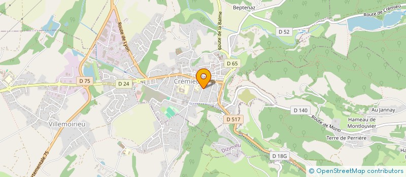 localisation de l'entreprise MONSIEUR ETIENNE RIGAUDEAU  CREMIEU