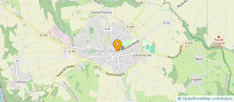 localisation de l'entreprise MONSIEUR ETIENNE RIVET  VIC-LE-COMTE