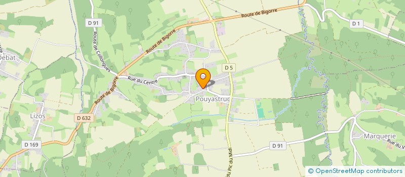 localisation de l'entreprise MONSIEUR ETIENNE ROBERT  POUYASTRUC