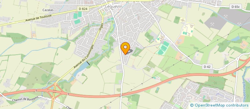 localisation de l'entreprise MONSIEUR ETIENNE RODRIGUEZ  LEGUEVIN