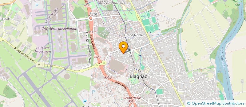 localisation de l'entreprise MONSIEUR ETIENNE RONDOL à BLAGNAC