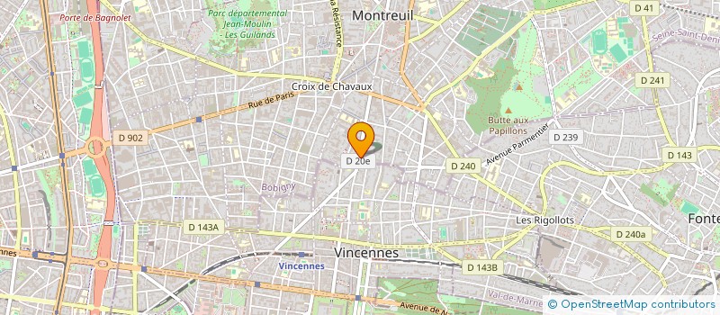 localisation de l'entreprise MONSIEUR ETIENNE ROUZET à MONTREUIL
