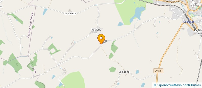 localisation de l'entreprise MONSIEUR ETIENNE SAGE  LE DORAT