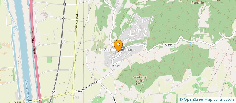 localisation de l'entreprise MONSIEUR ETIENNE SAPET  LA GARDE-ADHEMAR