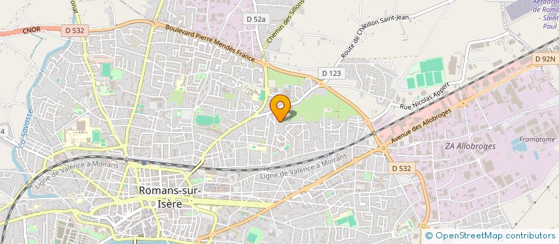 localisation de l'entreprise MONSIEUR ETIENNE SCHOERLIN  ROMANS-SUR-ISERE