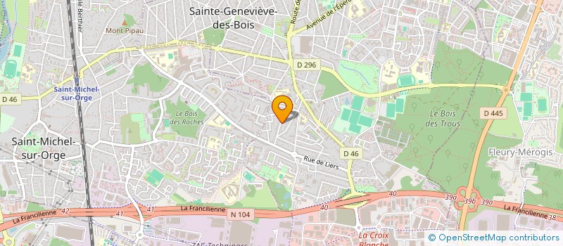 localisation de l'entreprise MONSIEUR ETIENNE SERVILLE à SAINTE-GENEVIEVE-DES-BOIS