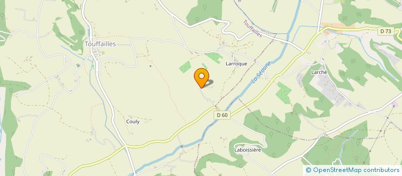 localisation de l'entreprise MONSIEUR ETIENNE SOTTIL  TOUFFAILLES