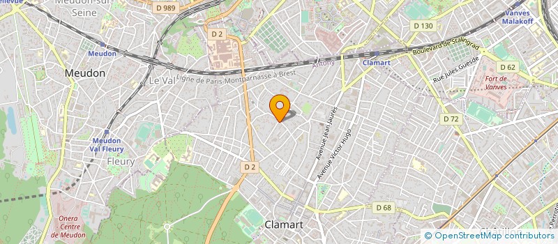 localisation de l'entreprise MONSIEUR ETIENNE SOULEZ à CLAMART