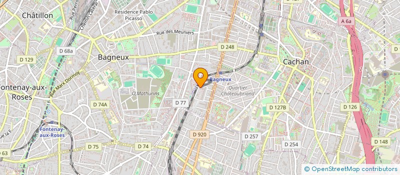 localisation de l'entreprise MONSIEUR ETIENNE STEFANOS à BAGNEUX