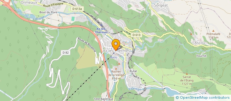 localisation de l'entreprise MONSIEUR ETIENNE STOFFEL à AX-LES-THERMES